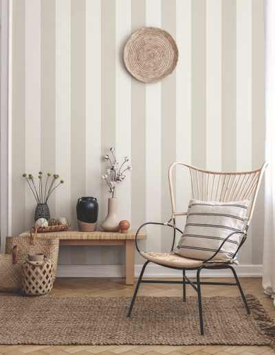 Papel Tapiz Essential Stripes 9814-3 ejemplo
