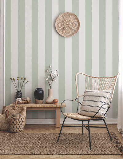 Papel Tapiz Essential Stripes 9814-5 ejemplo