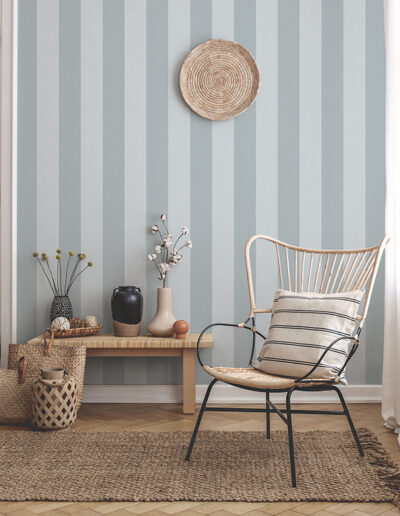Papel Tapiz Essential Stripes 9814-6 ejemplo