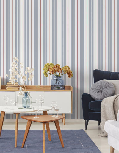 Papel Tapiz Essential Stripes 9815-1 ejemplo