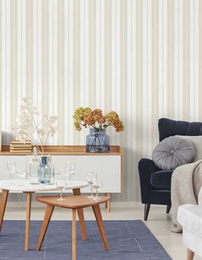 Papel Tapiz Essential Stripes 9815-2 ejemplo