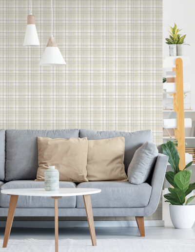 Papel Tapiz Essential Stripes 9819-2 ejemplo